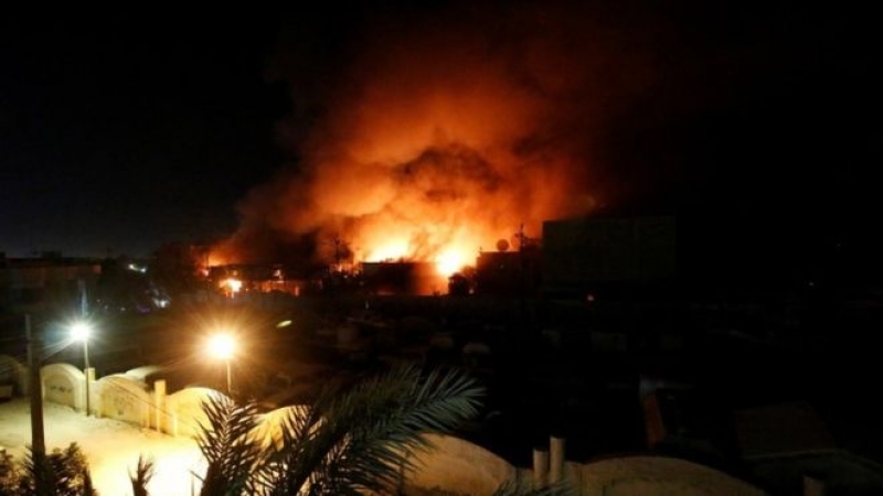 incendiu Basra Irak