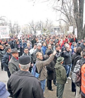 protest sindicalisti