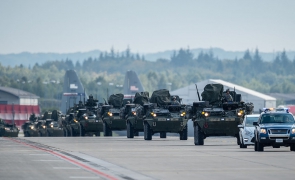 U.S._Army_Stryker_armored_vehicles_convoy_during_operations_in_support_of_Steadfast_Javelin_II_at_Ramstein_Air_Base,_Germany,_Sept_140903-F-YC884-208