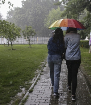 Inquam Marșul Diversității ploaie