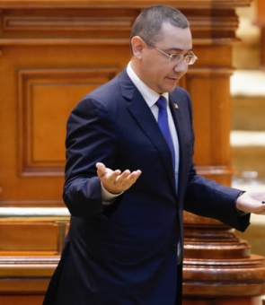 ponta parlament gesturi