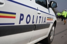 poliție, mașină poliție, trafic oprit