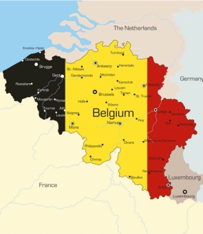 harta belgia