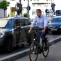 Iohannis bicicletă Calea Victoriei