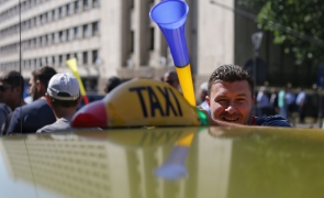 protest taxi