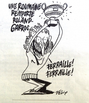 Simona Halep caricatura