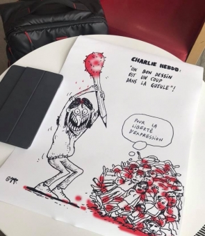 Charlie Hebdo caricatura