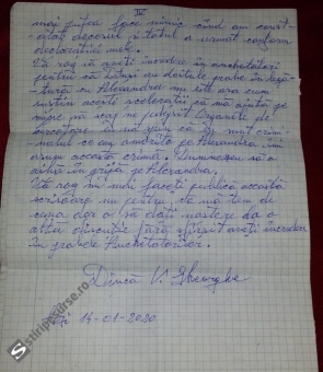 dinca scrisoare