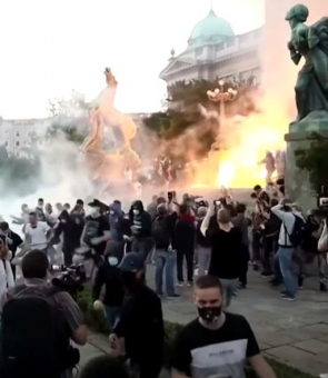 Serbia protest Belgrad
