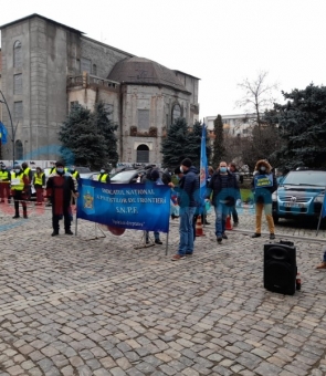Protest, Botoșani, polițiști