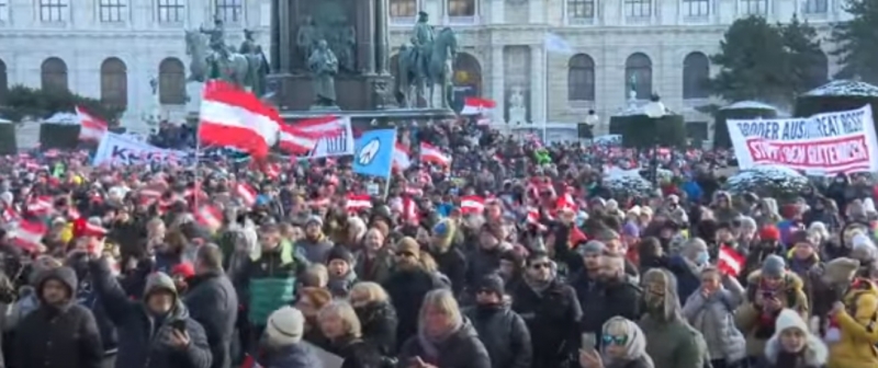 Viena, protest, austria