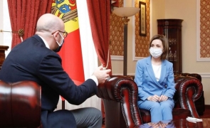 Maia Sandu Charles Michel