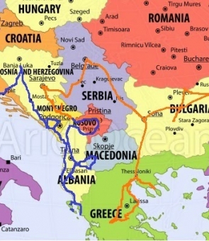 balcani albania muntenegru serbia kosovo croatia bosnia