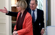 Serghei Lavrov și secretarul general OSCE, Helga Schmidt