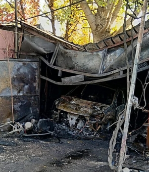 incendiu garaj