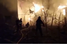 pompieri bombardament cladire incendiu ucraina jitomir