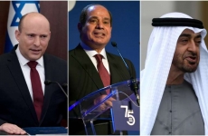 Mohammed bin Zayed Al-Nahyan , Naftali Bennett , Abdel Fattah al-Sissi 