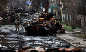 tancuri distruse Kiev Ucraina