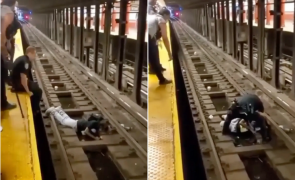 barbat salvat metrou