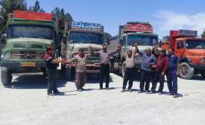 proteste iran soferi camion